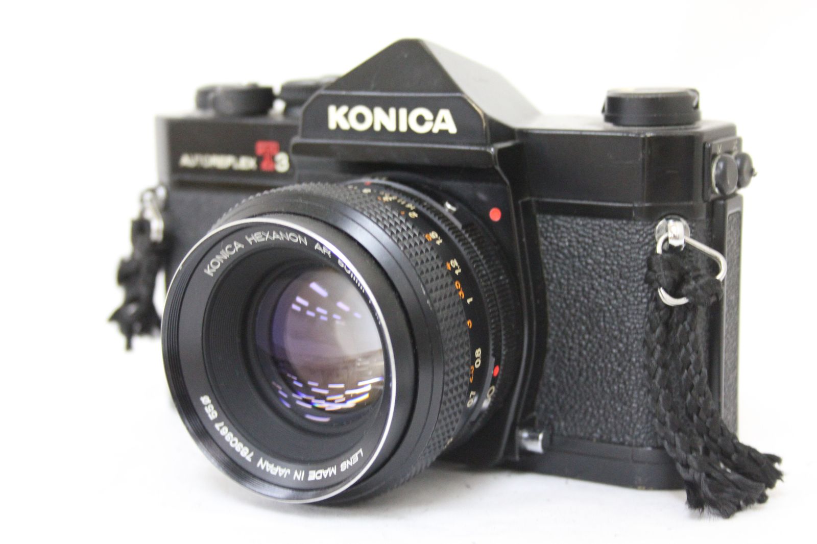 返品保証】 コニカ Konica Autoreflex T3 ブラック Hexanon AR 50mm F1 