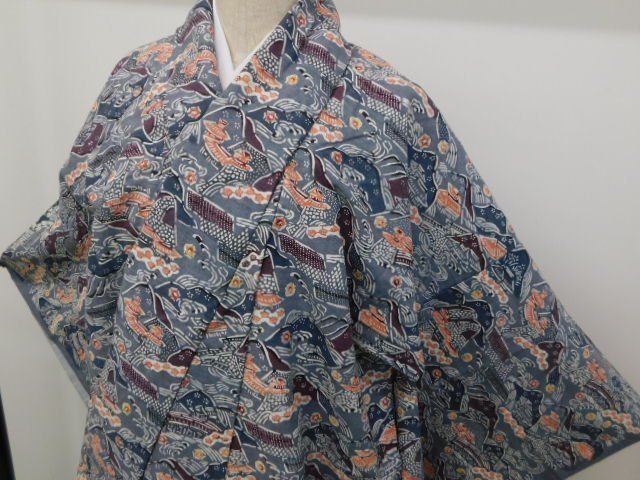 平和屋着物○本場大島紬 白大島 カタス 正絹 逸品 CAAU2059yc 平和屋