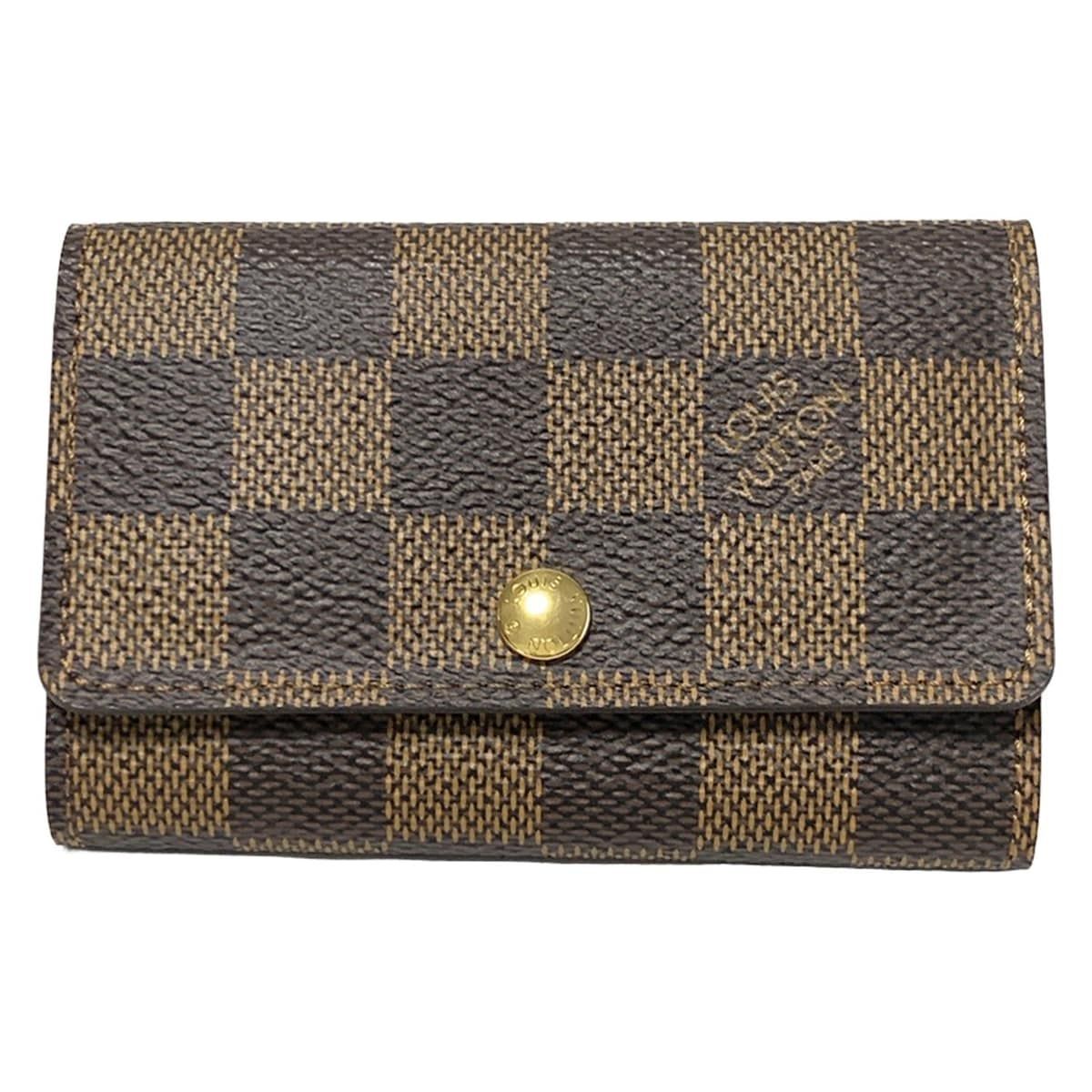 LOUIS VUITTON ルイヴィトン キーケース ダミエ ミュルティクレ6 N62630 エベヌ