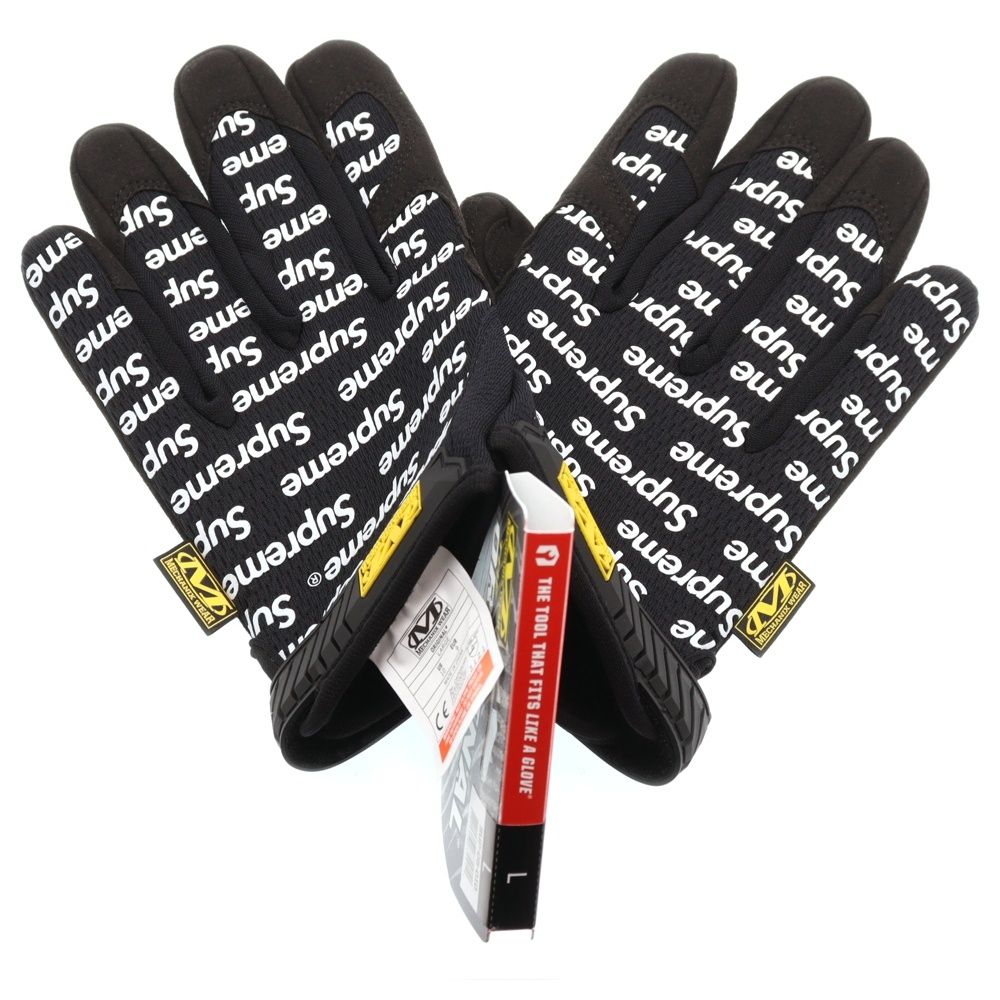 SUPREME シュプリーム 17SS ×Mechanix Wear Original Work Gloves Yellow メカニックスウェア オリジナル ワーク グローブ 手袋 ブラック
