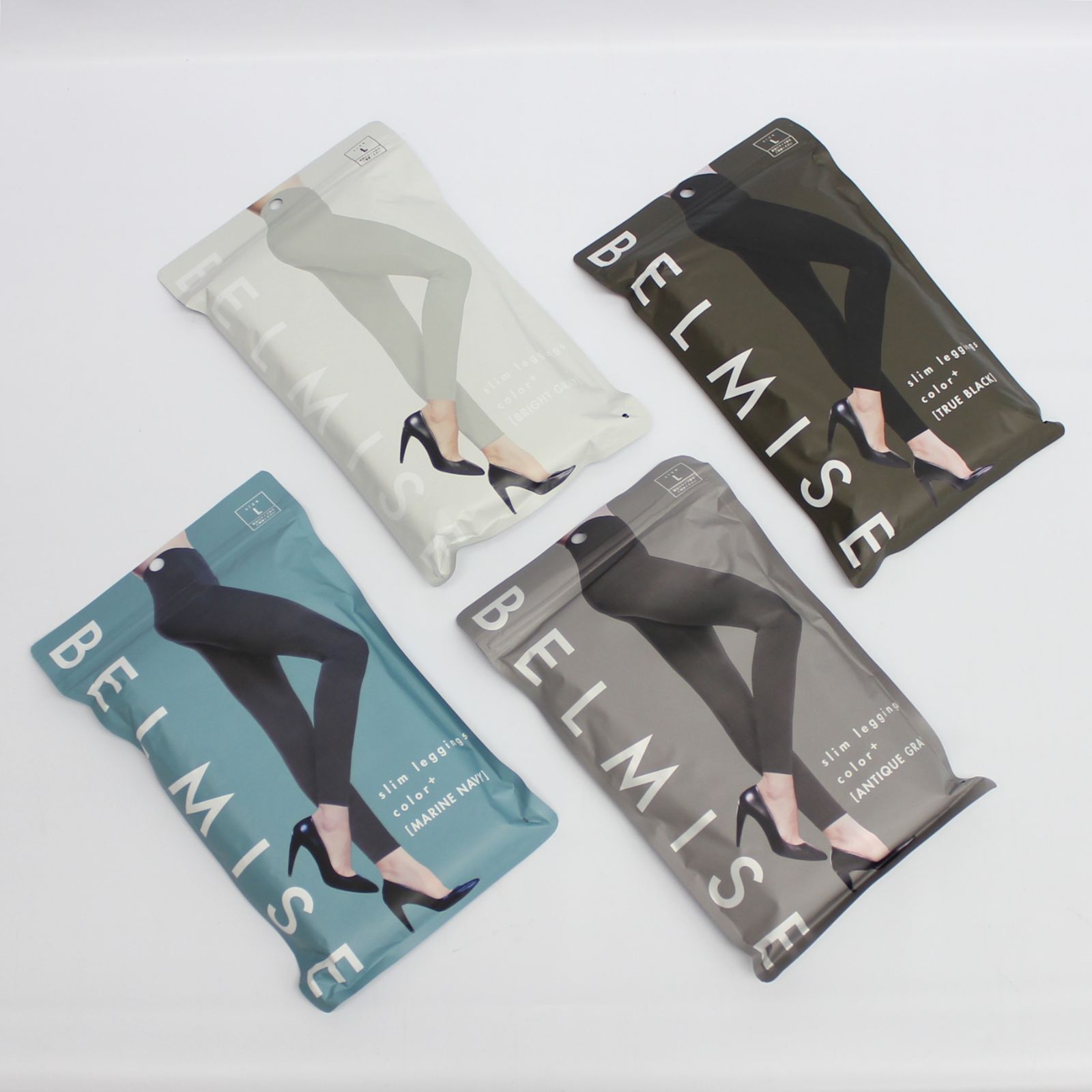 【新品】BELMISE slim leggings color＋ 強着圧レギンス Lサイズ 4点セット