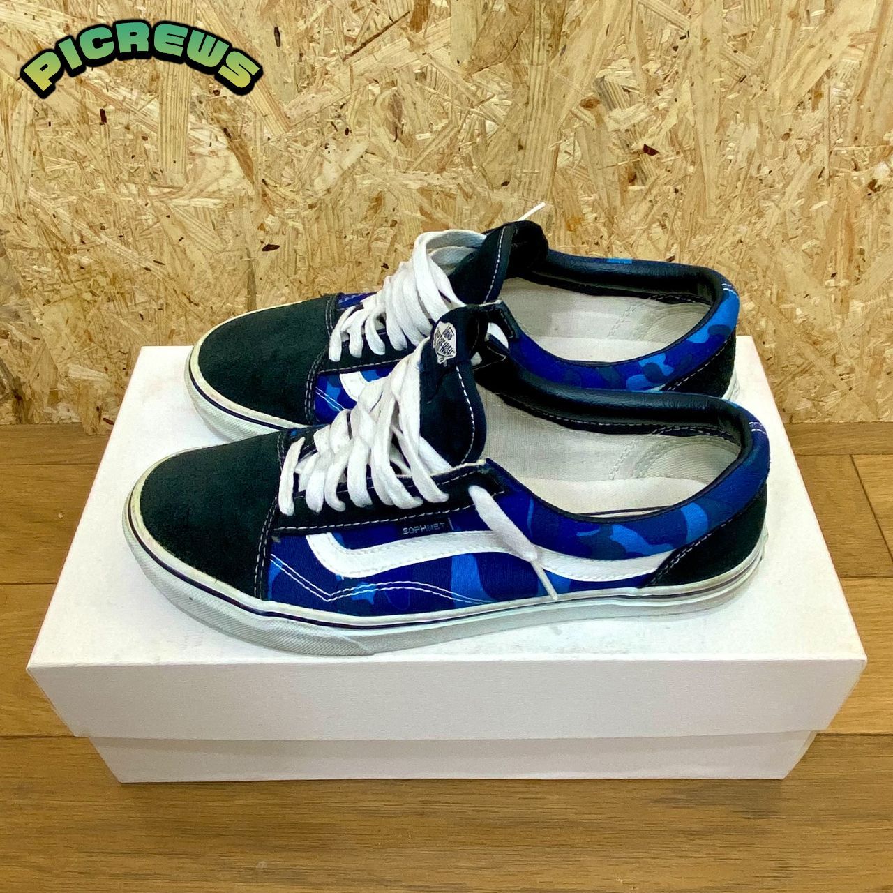 VANS×SOPHNET バンズ ソフネット ブルーカモ OLD SKOOL オールド