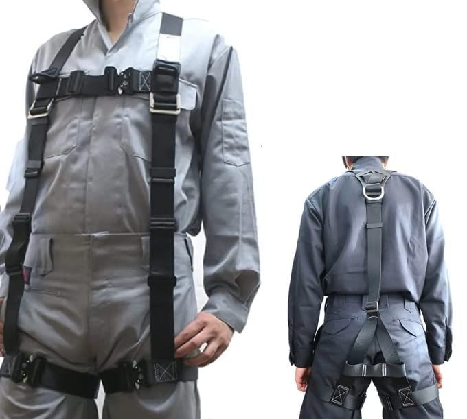 商品 黒 墜落制止用器具の規格適合品 フルボディ Mサイズ 160-180cm 安全帯 フルハーネスY型 HYF2-M-BL 椿モデル