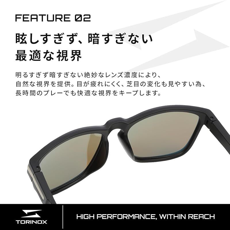  TORINOX サングラス ゴルフ ARQ PERFORMANCE MODEL BLACK BLUE スポーツ 雑誌