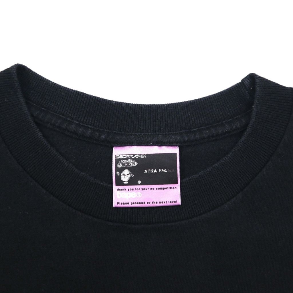 ひ*み様 Aape ブラック 半袖Tシャツ XS A BATHING APE(アベイシングエイプ) 半袖Tシャツ001TEK221039F