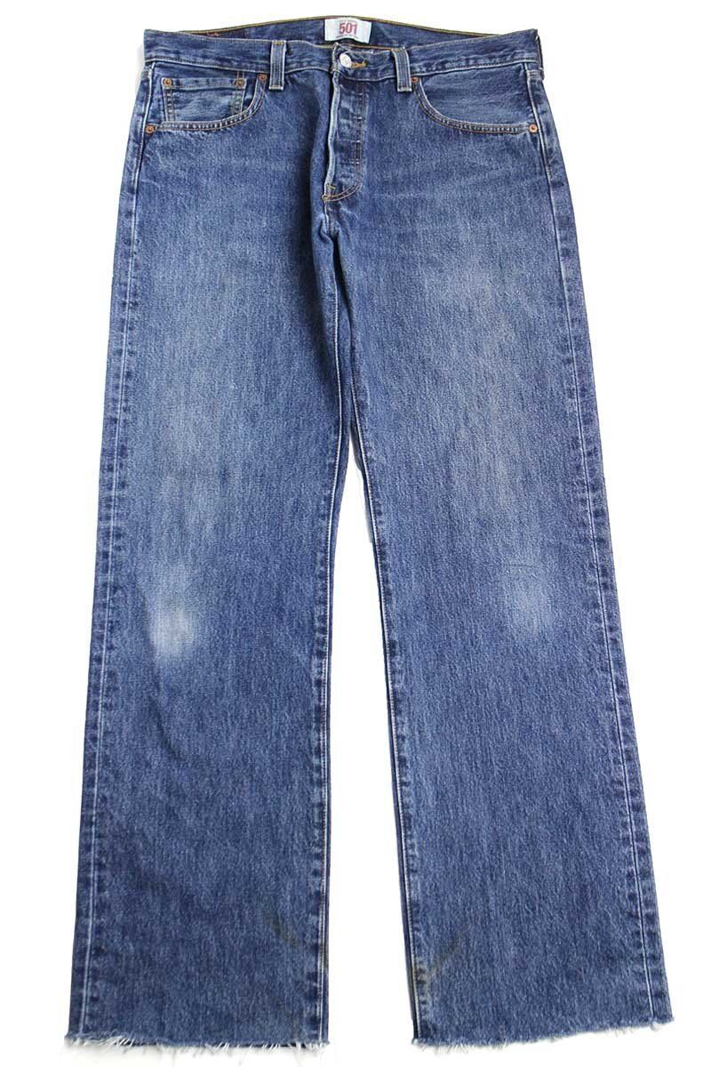 【USA製】リーバイス501 W34 00s メキシコ製 Levi'sリーバイス 501 カットオフ デニムパンツ