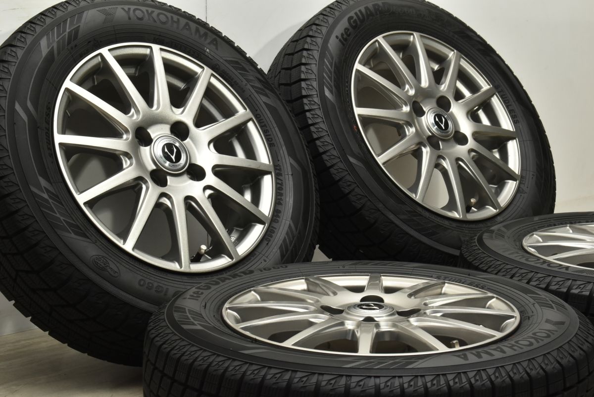 14インチ バリ溝 175/65R14 5.5J+42 100 コンパクトカー 中古