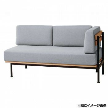 弘益(KOEKI) MASH グラム アームソファ 左肘 ライトグレー GLMLS001FALLGR