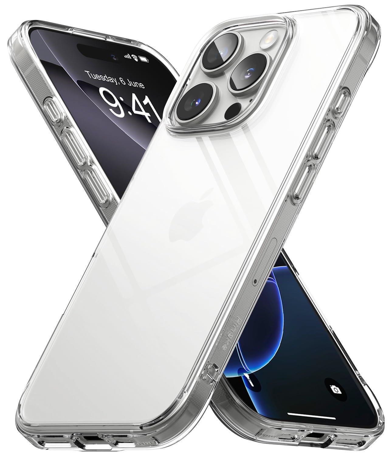 アイフォン16プロマックス スマホカバー スマホケース クリアケース (ストラップホールあり) 透明 米軍MIL規格取得 耐衝撃 落下防止 - 耐黄変 黄ばみにくい PC+TPU FUSION ケース Clear Max Pro 16 【Rin
