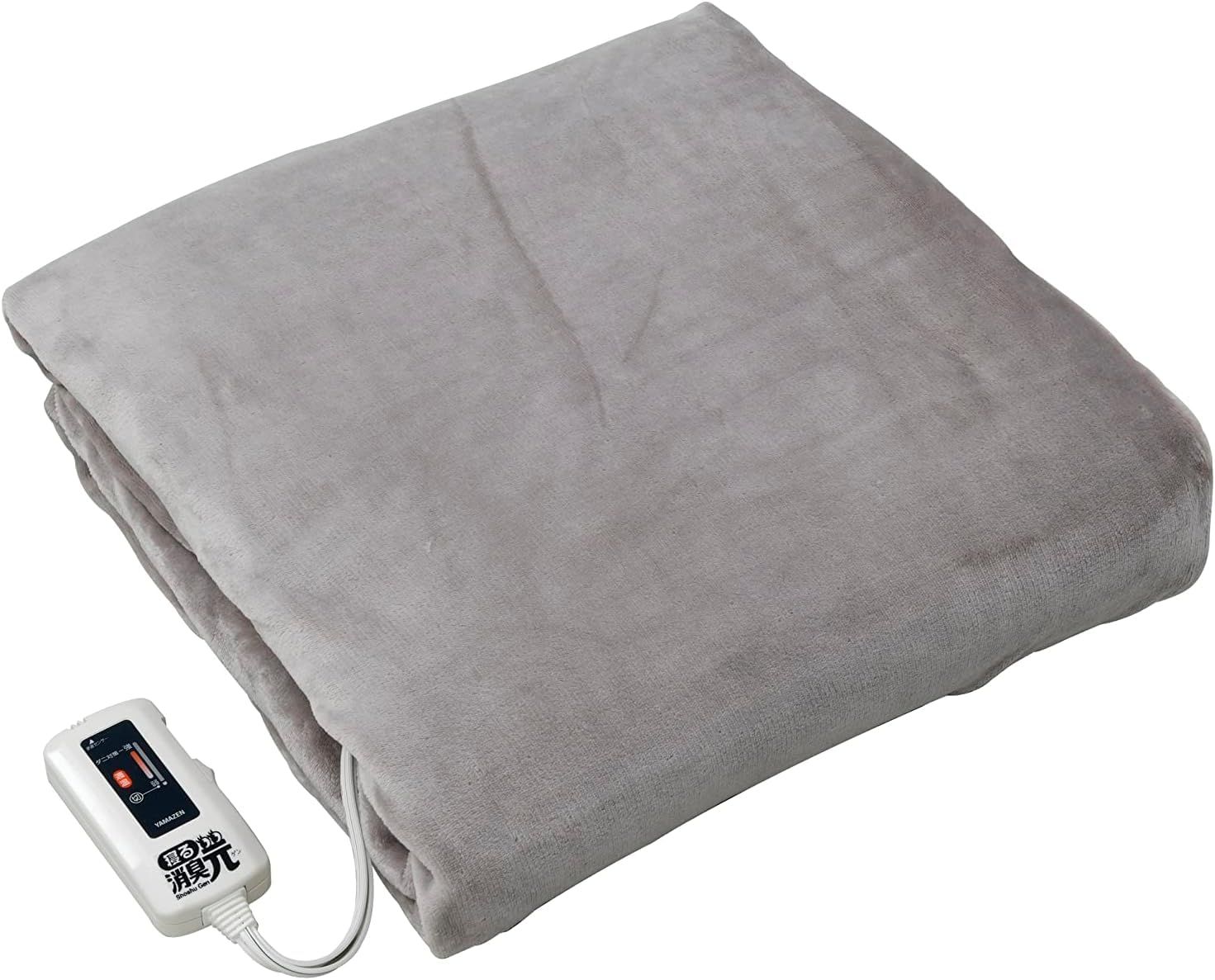 消臭元 188×130cm 消臭 ダニ退治機能 YKSG-F43(GG/BR) 山善] 電気毛布 掛け 敷き 兼用 消臭元 188×130cm 洗える 制菌 消