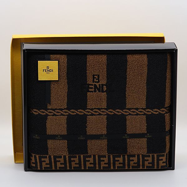 FENDI タオルセット ブラウン・ブラック FENDI タオルセット ブラウン・ブラック