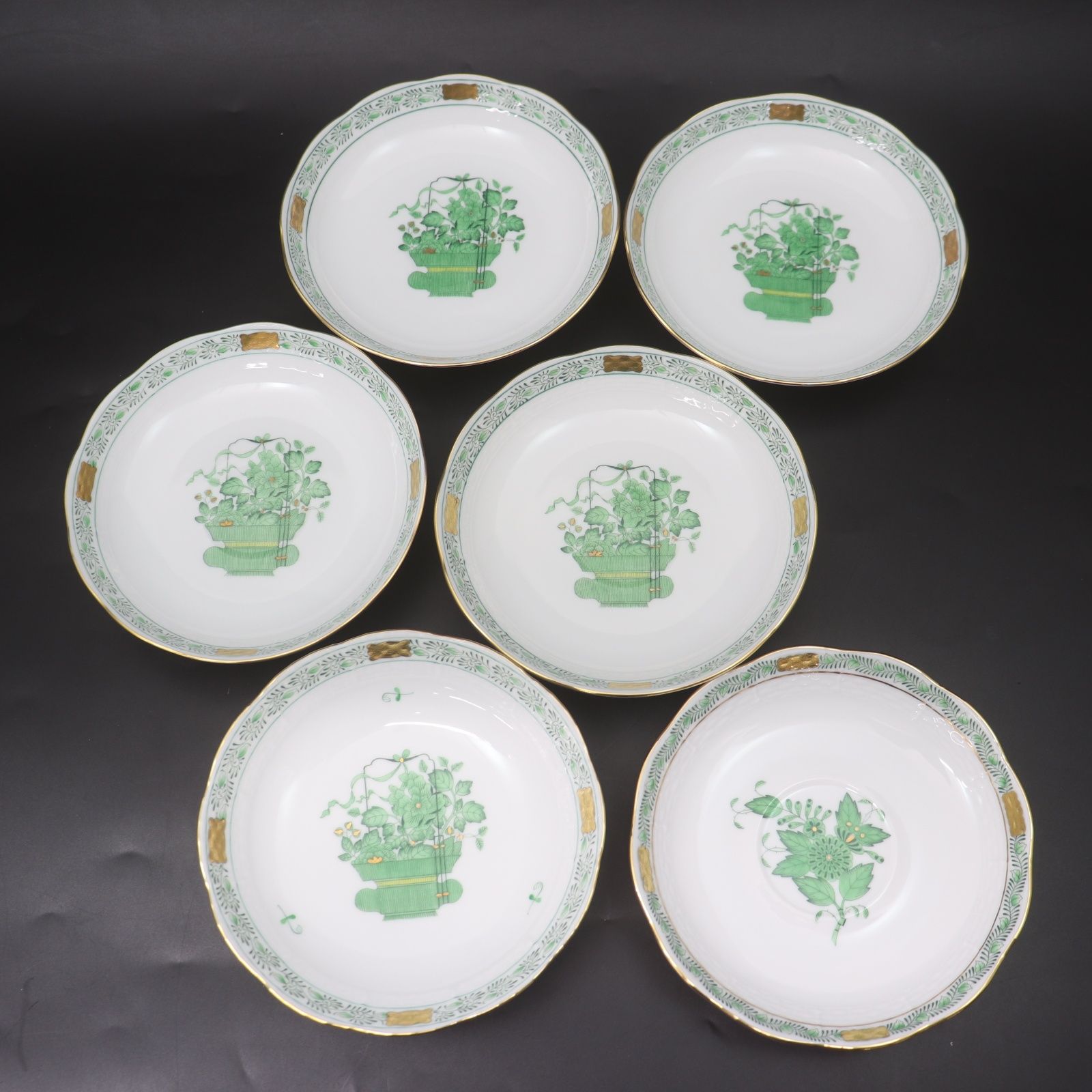 ITAVRR2NHZMI HEREND ヘレンド カップソーサー6客セット 清の花