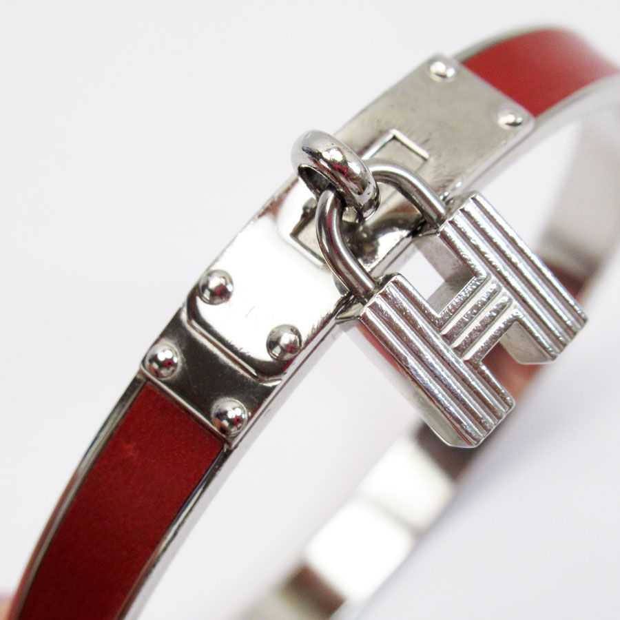 エルメス HERMES ブレスレット バングル Hカデナチャーム HERMES エルメス バングル ブレスレット Hカデナチャーム メタル