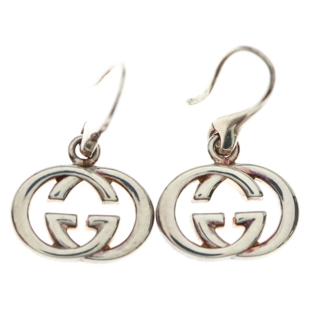 GUCCI グッチ インターロッキングG 両耳用ピアス シルバー レディース