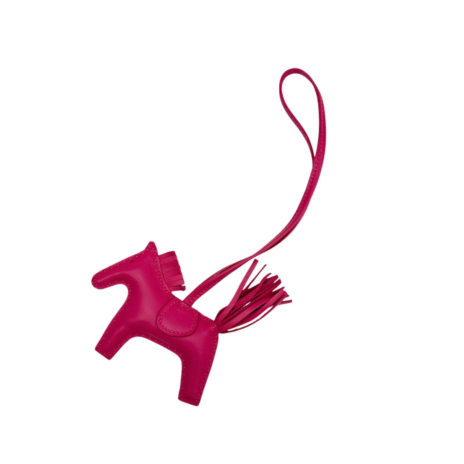 【美品・箱付】エルメス　ロデオPMチャーム　ローズメキシコ　アニョーミロ　Y刻印 HERMES 【未使用】エルメス ロデオPM ローズメキシコ