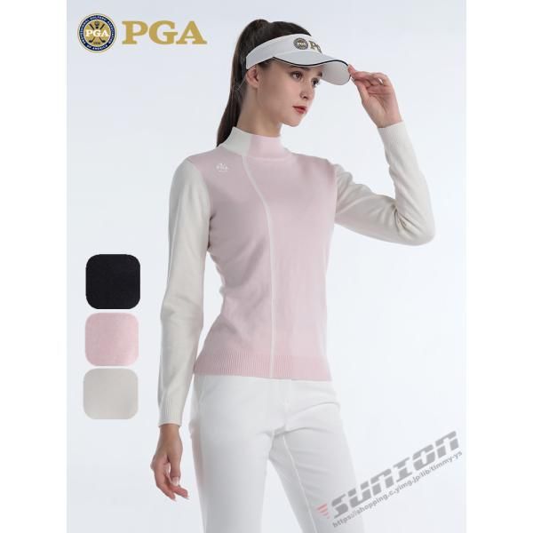 ゴルフ GOLF ウールセーター 秋 冬  レディース コート ゴルフウェア ニットセーター 防寒 暖かい  プレゼント ギフト 2311gfnvmy14*カラー-WHITE