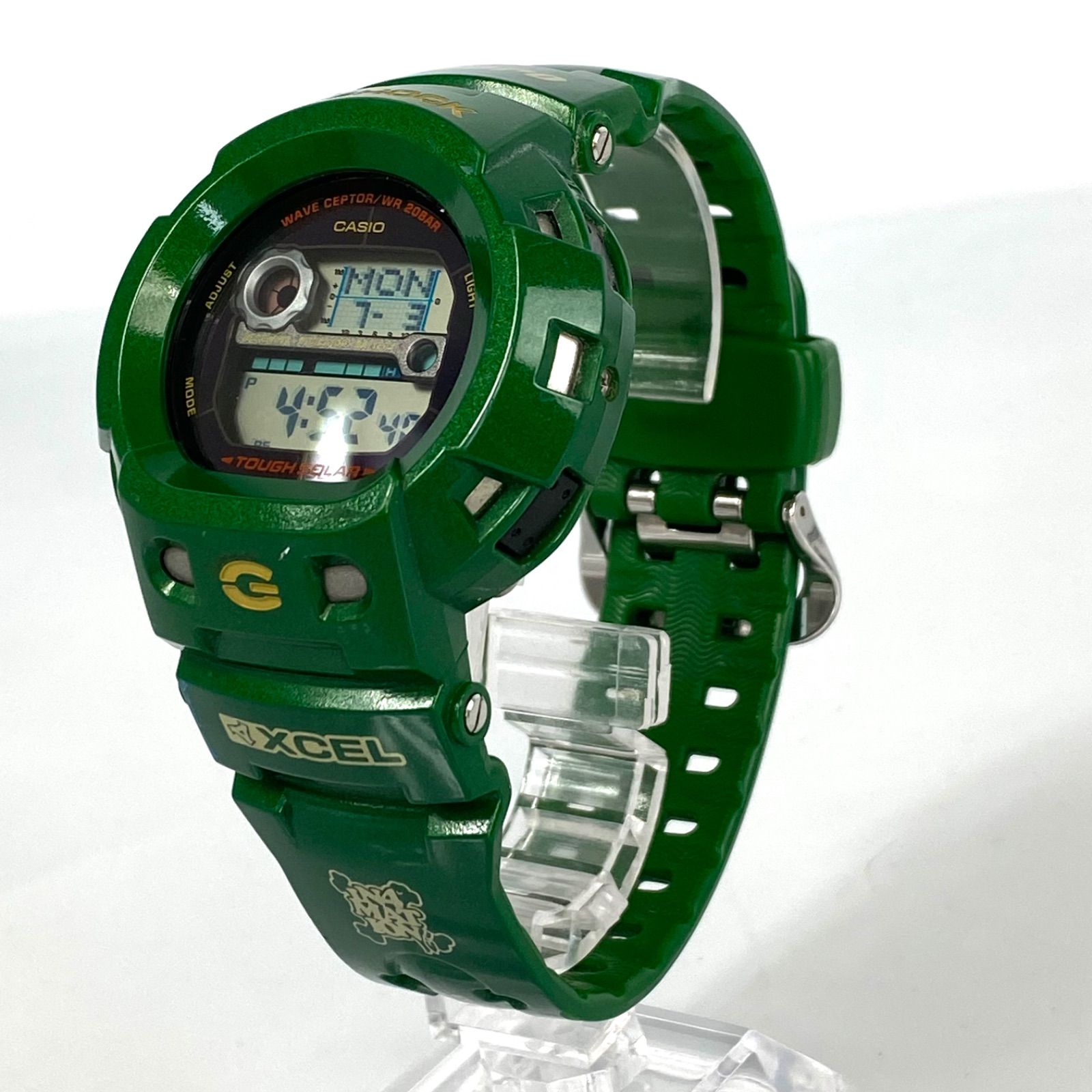 最高級 G-SHOCK CASIOカシオ ソーラー グリーン 2931 GW-400SF 時計 ...