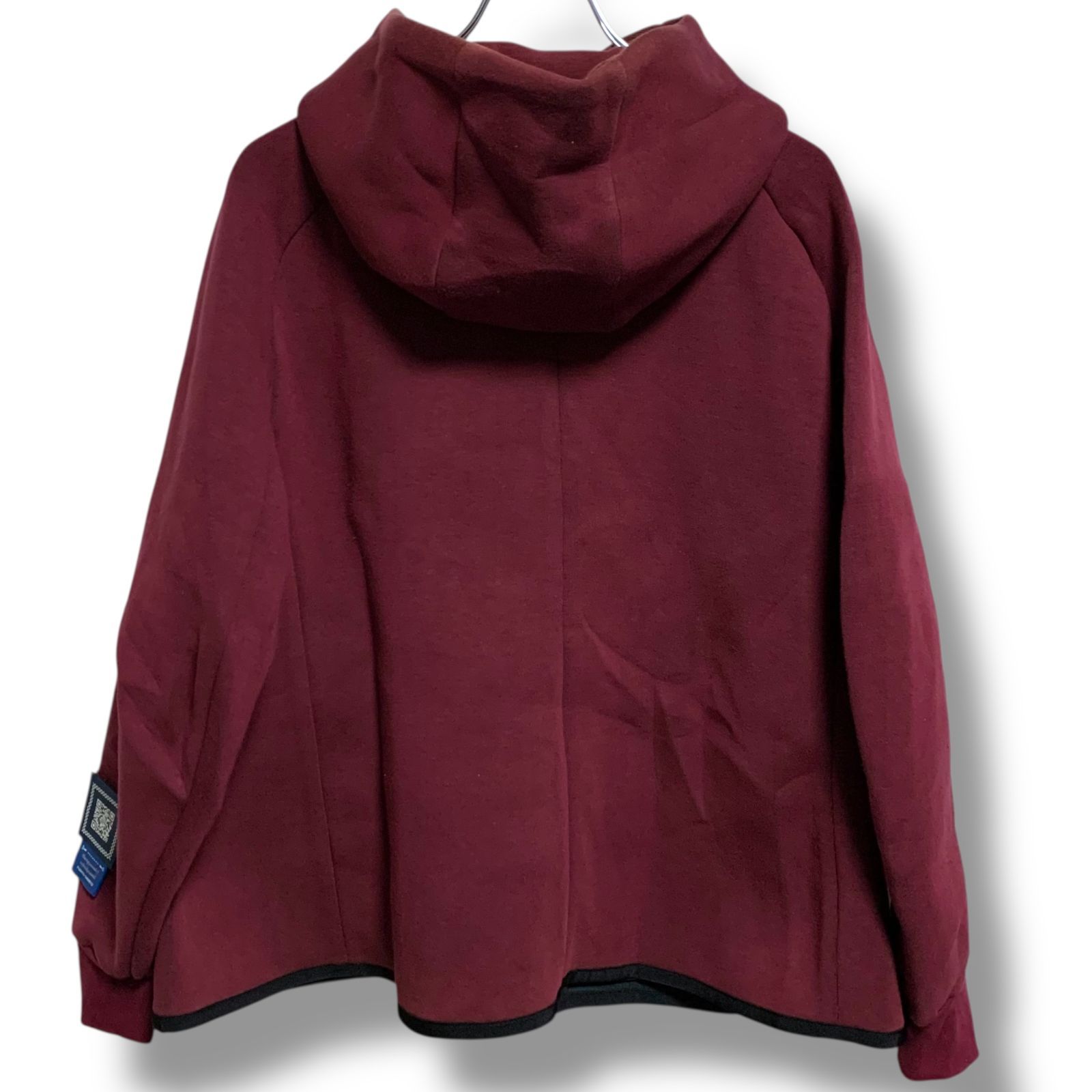  FUMITO GANRYU フミトガンリュウ コンバース ワインレッド パーカー ジップアップ フード付き Mサイズ相当 レディース コラボ 裏起毛 スウェット 秋冬 001119 H パーカー トップス