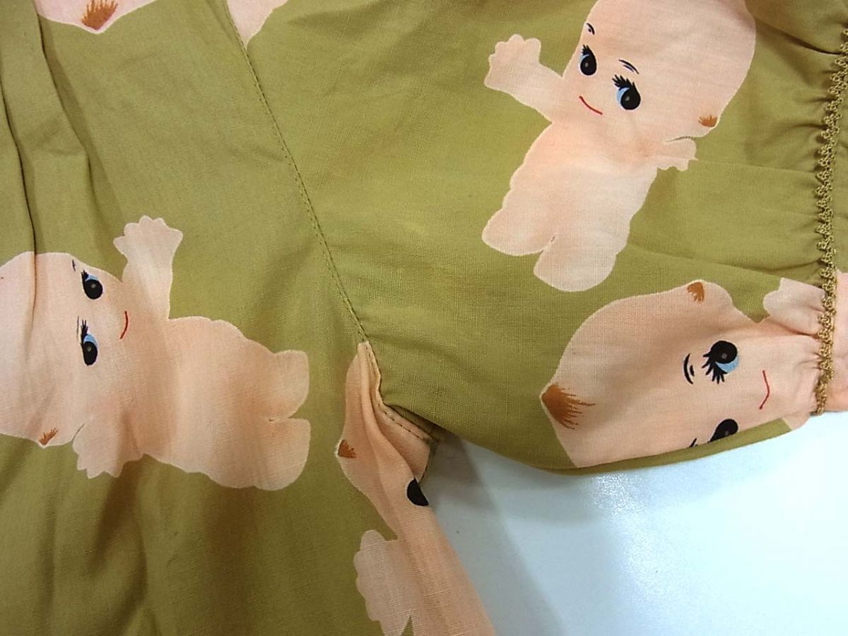 【美品】ピンクハウス キューピーワンピース ピコフリル 半袖 ロング リボン 美品】ピンクハウス キューピーワンピース ピコフリル 半袖