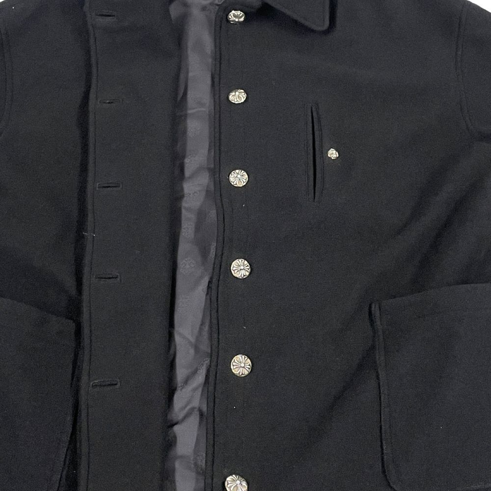 CHROME HEARTS／DELANCEY ウールオーバーサイズコートブラック CHROME HEARTS／DELANCEY ウールオーバーサイズコートブラック