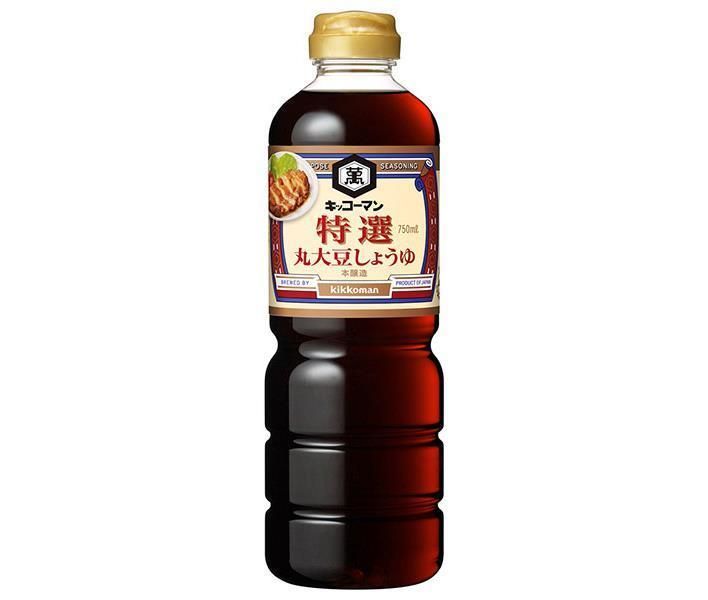 キッコーマン 特選丸大豆しょうゆ 750mlペットボトル×12本入× 2ケース ｜ 醤油 しょうゆ 濃口醤油 濃口しょうゆ