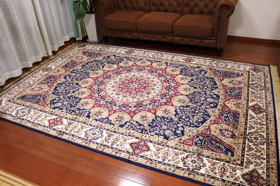ペルシャ柄絨毯 200×290 新品未使用 大判ラグ カーペット 訳あり 限定価格 ペルシャ柄絨毯 200×290 新品未使用 大判 ラグ