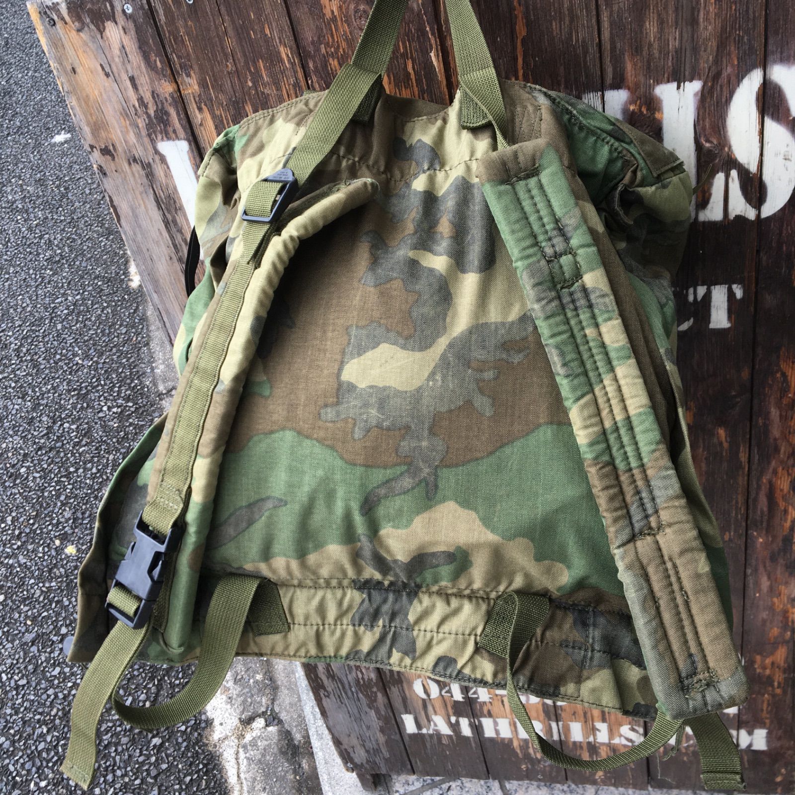 90s US ARMY FPLIF 米軍 ナイロン ウッドランドカモ パトロールバック リュック - メルカリ