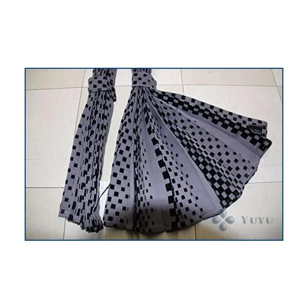 トラックカーテン サイドカーテン 表黒/裏グレー プリーツタイプ