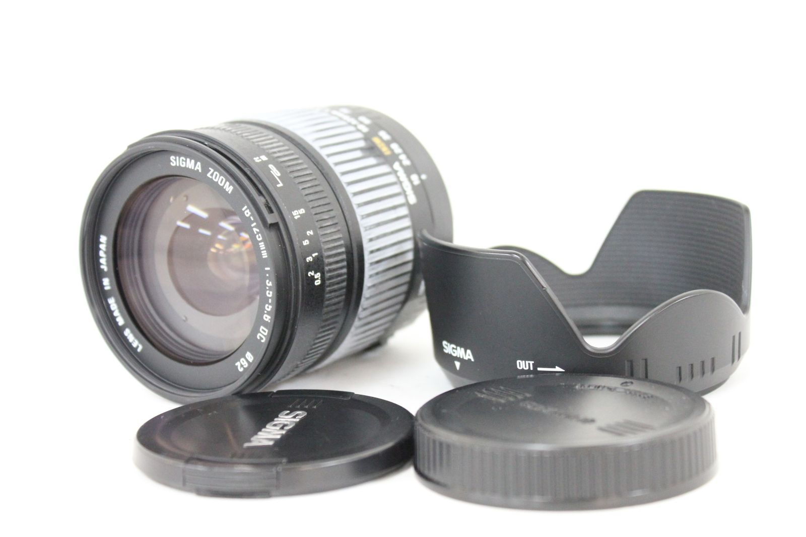 光学美品】 シグマ Sigma Zoom 18-125mm F3.5-5.6 DC フード 前後 