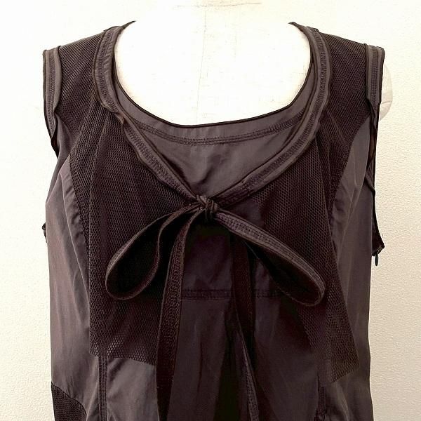 snc エイココンドウ EIKO KONDO ワンピース 42 こげ茶 ノースリーブ