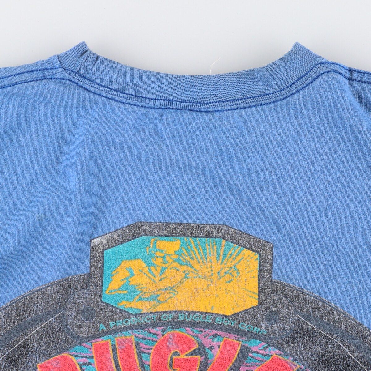 90年代 BUGLE BOY 両面プリント プリントTシャツ USA製 メンズM ヴィンテージ /eaa347871