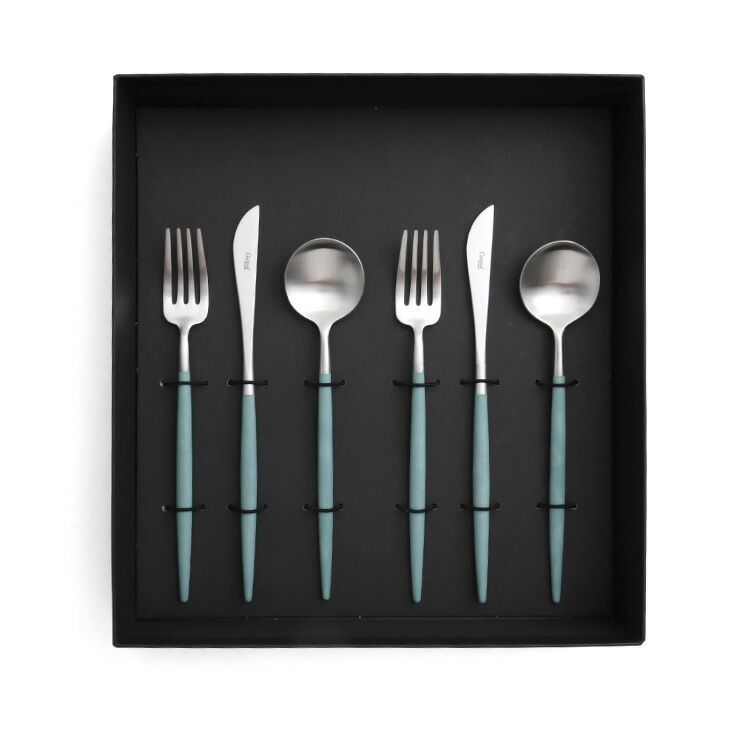 新品 クチポール ゴア ブルーセージ デザート6点セット（ナイフ