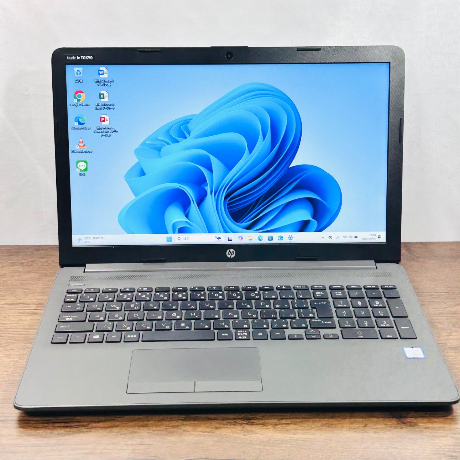 第8世代core i5 SSD512GB-HDD1TB メモリ16GB オフィス2021付きノートパソコン Windows11設定済み hp250 G7 バッテリー良好