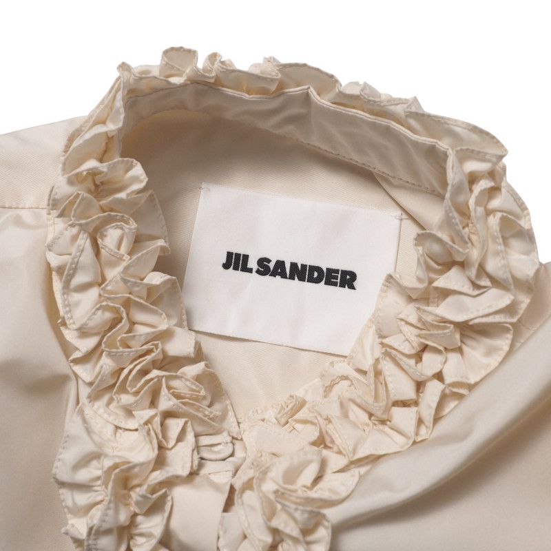 2023SS□JIL SANDER ジルサンダー 長袖シャツ サイズ34 フリル  