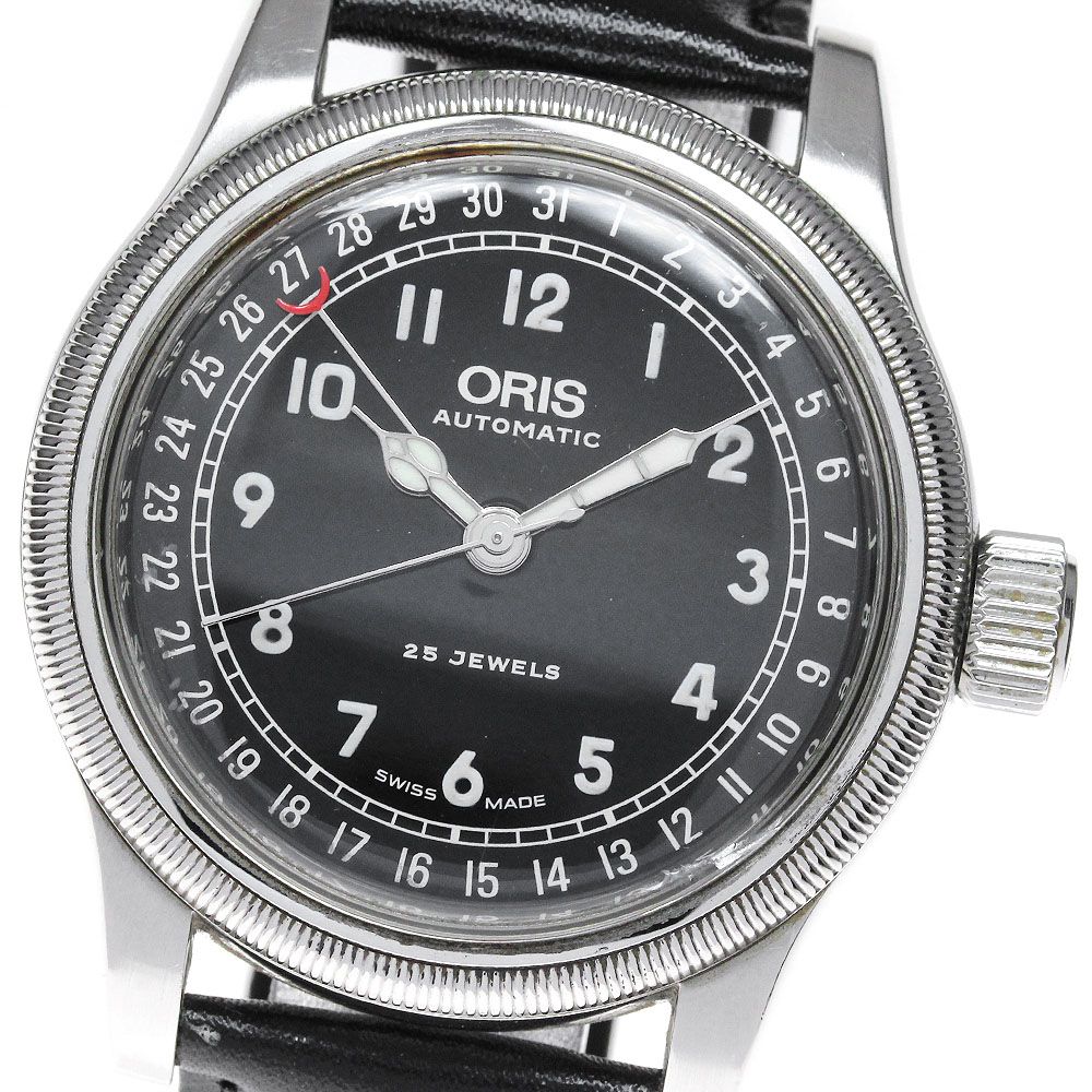 オリス ORIS 7543 ポインターデイト ビッククラウン メンズ保証書付き