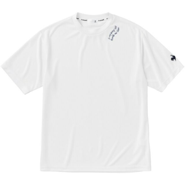 le coq sportif ルコック SUNSCREEN半袖Tシャツ ホワイト XO QMMVJA04 WH | スポーツ スポーツ用品 メンズ 男性 トップス シャツ Tシャツ 半袖シャツ 半袖 半袖Tシャツ 吸汗速乾 UPF50+ 遮熱 クーリング効果 