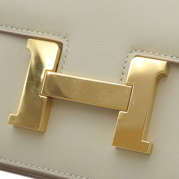 エルメス HERMES ショルダーバッグ コンスタンス3 ミニ スイフト パールグレー ゴールド金具 D刻印 【保存袋】【中古】