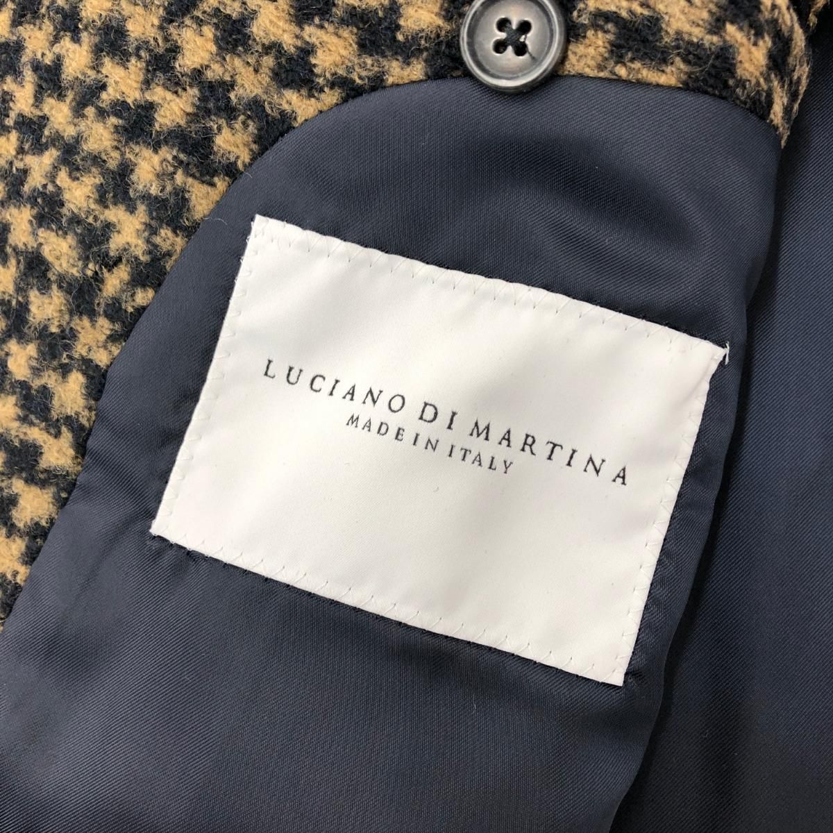 Stile Latino チェスターコート 千鳥格子 ブラウン 48 Stile Latino チェスターコート 千鳥格子 ブラウン 48 スティレ