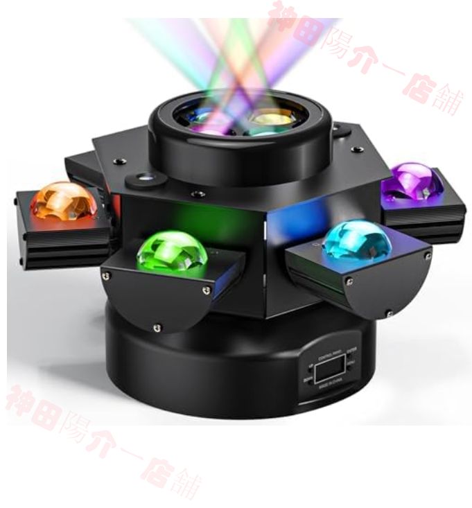 舞台照明150W 6アームムービングヘッドDJライト 4in1 DJディスコライト リモコン付き DMX512 サウンド起動制御パーティーライトステージライトストロボライト パーティーディスコKTVウェディングクラブ用