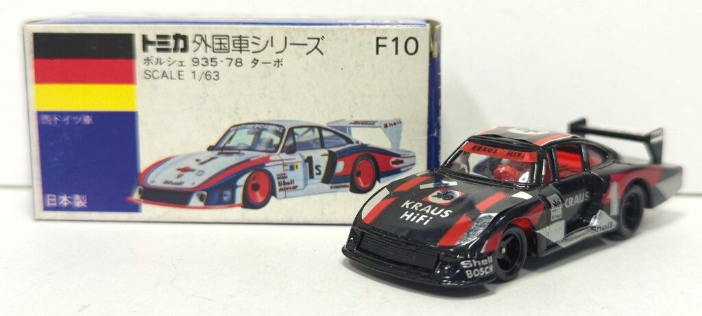 トミー トミカ青箱日本製 ポルシェ 935-78 ターボ 黒 F10-2