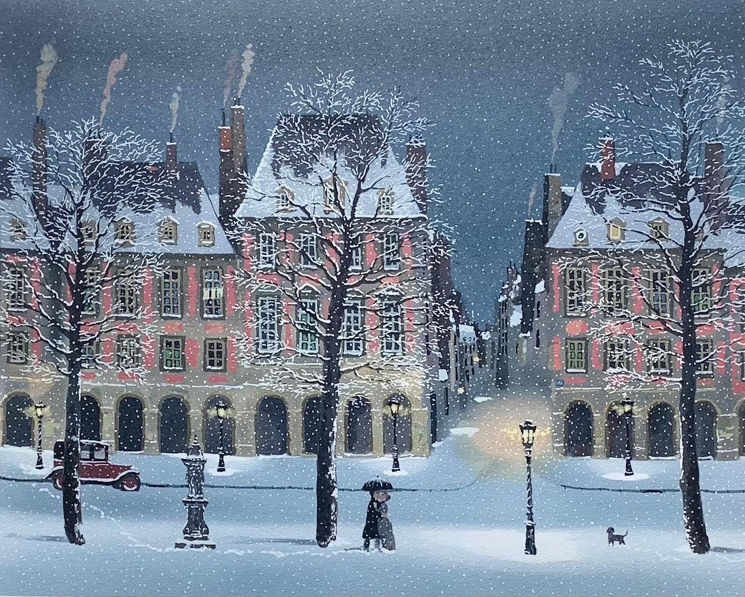 額付 真作 プロポーズ ミッシェル ドラクロウ Michel Delacroix シルクスクリーン 作家直筆サイン 版画 版画