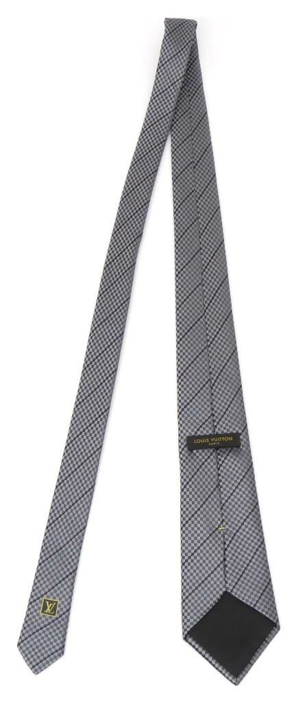 ルイ・ヴィトン LOUISVUITTON クラヴァット・エク M74147 グレー