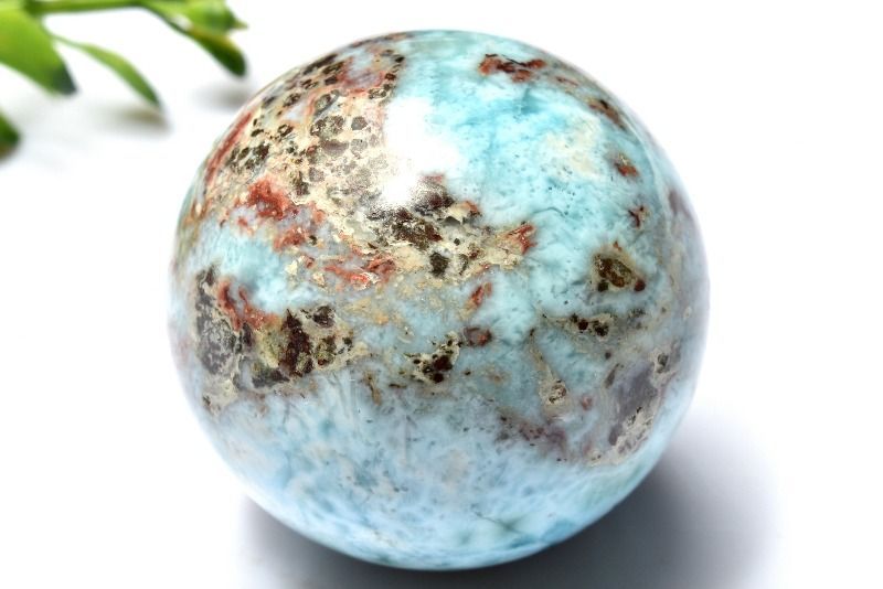 １点物 大珠 三大ヒーリング ラリマー 38mm 丸玉 台座付き スフィア パワーストーン 天然石 _CG6600 宅急便 USTAUSTRALIA_COM_AU