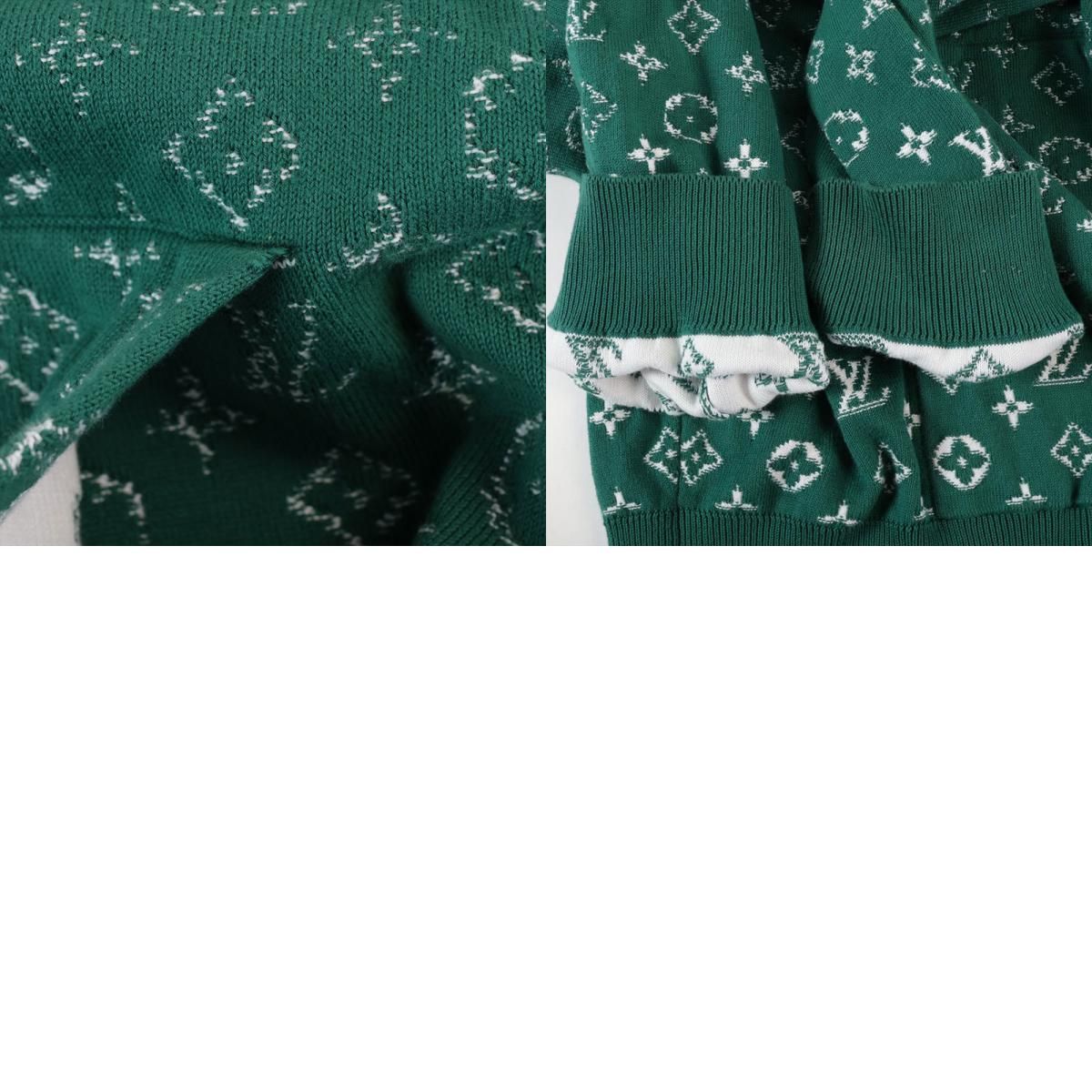 ルイ・ヴィトン LOUIS VUITTON カーディガン Size:XXL モノグラム 2023AW グラディエント グリーン LOUIS VUITTON ルイ・ヴィトン カーディガン Size:XXL