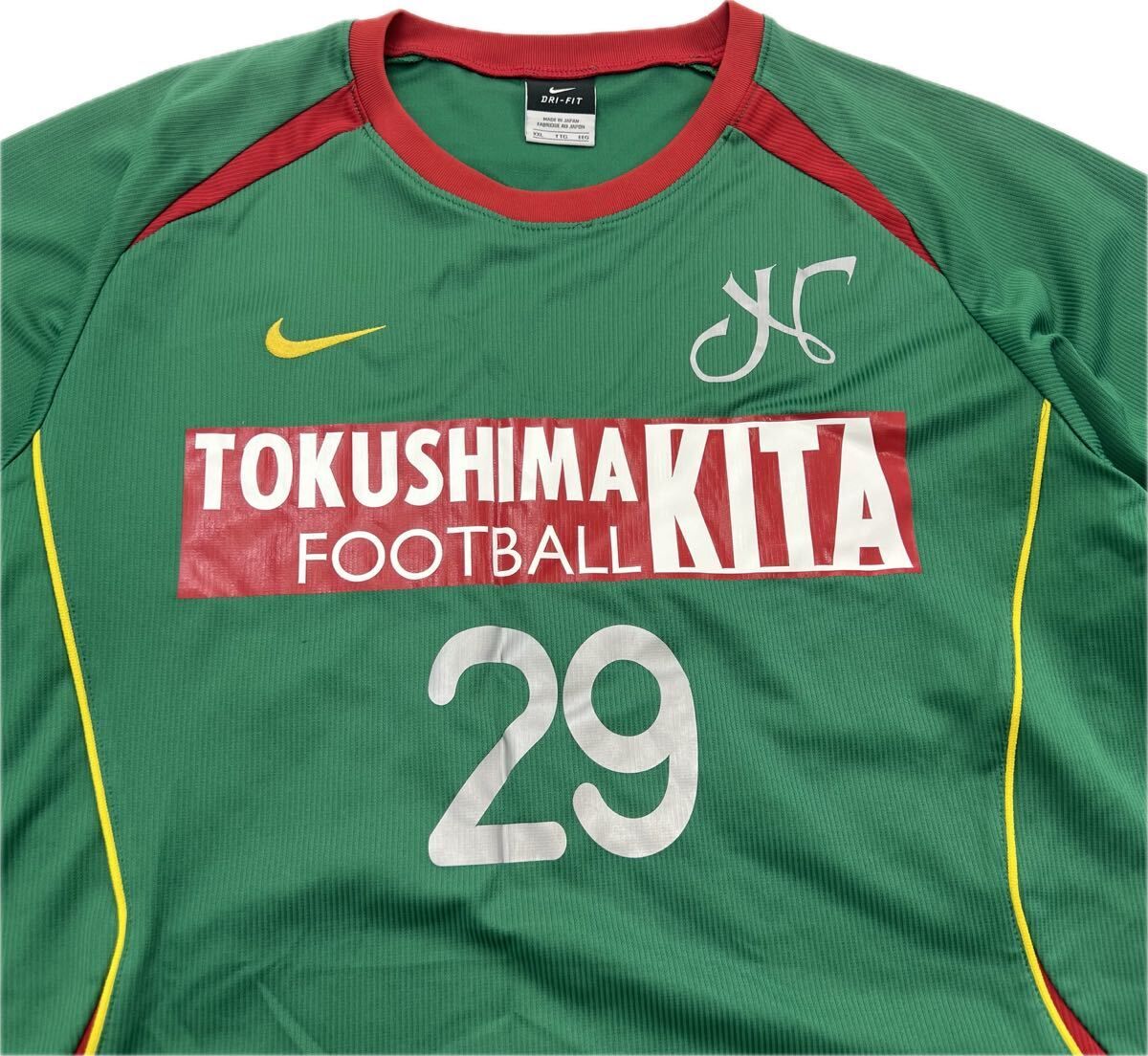 NIKE ☆ 強豪◎ 徳島北高校 サッカー部 グリーン 半袖 シャツ ゲームシャツ ユニフォーム Tシャツ XXL サッカー フットサル ナイキ□BB268  - メルカリ