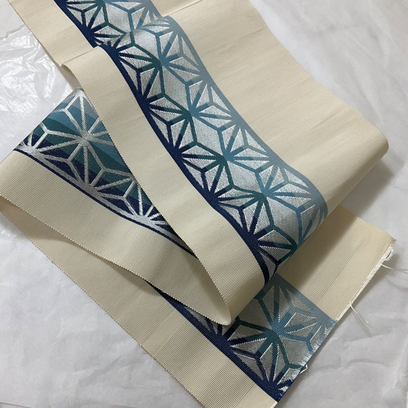 kimono+one○本場筑前○博多織○手織り正絹○西村織物○単衣帯