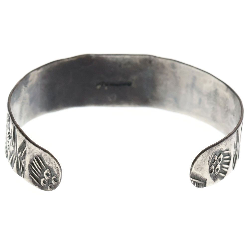 ナバホ族 ホワイトターコイズ ヴィンテージバングル オマケ付き INDIAN