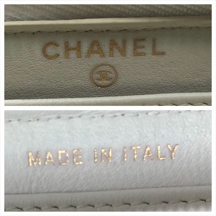 良品 CHANEL シャネル ガブリエル ドゥ クロコ型押し ラウンドファスナー 長財布 ホワイト k3753 CHANEL - 良品 CHANEL シャネル ガブリエル ドゥ クロコ型押し