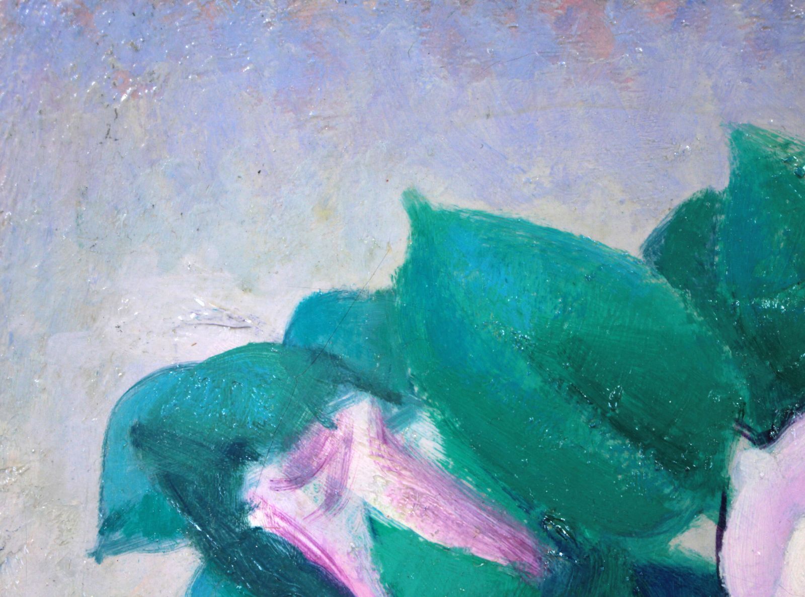 阿部乙人『花と鳥』油彩画【真作保証】 絵画 阿部乙人『花と鳥』油彩画【真作保証】 絵画