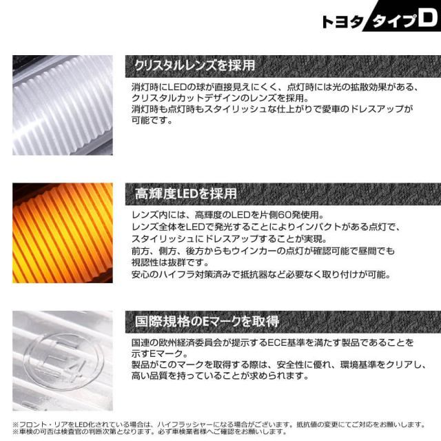 ウインカー 流れる